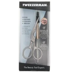 Tweezerman Stainless Brow Shaping Scissors & Brush