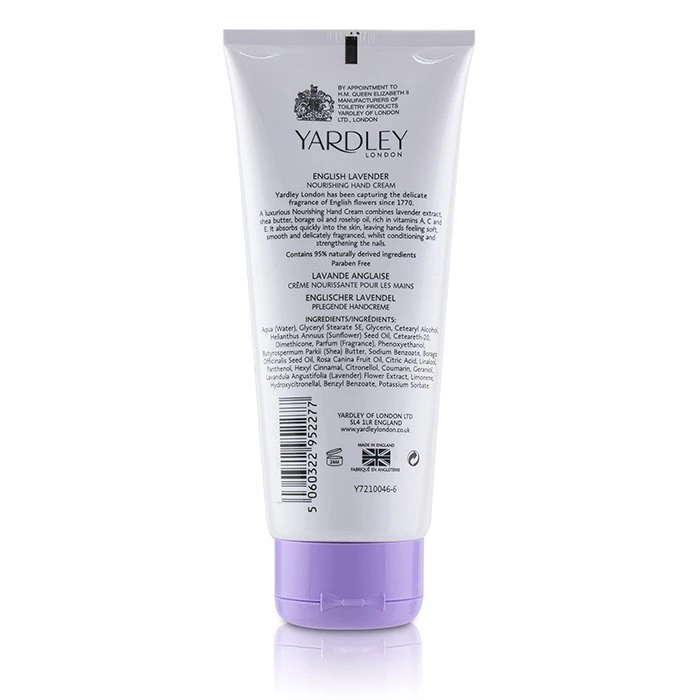 Yardley London English Lavender Nourishing Hand Cream 100ml - Image 2