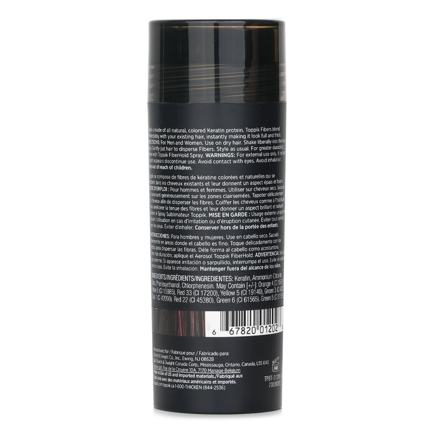 Toppik Hair Building Fibers - # Dark Brown 27.5g - Image 3