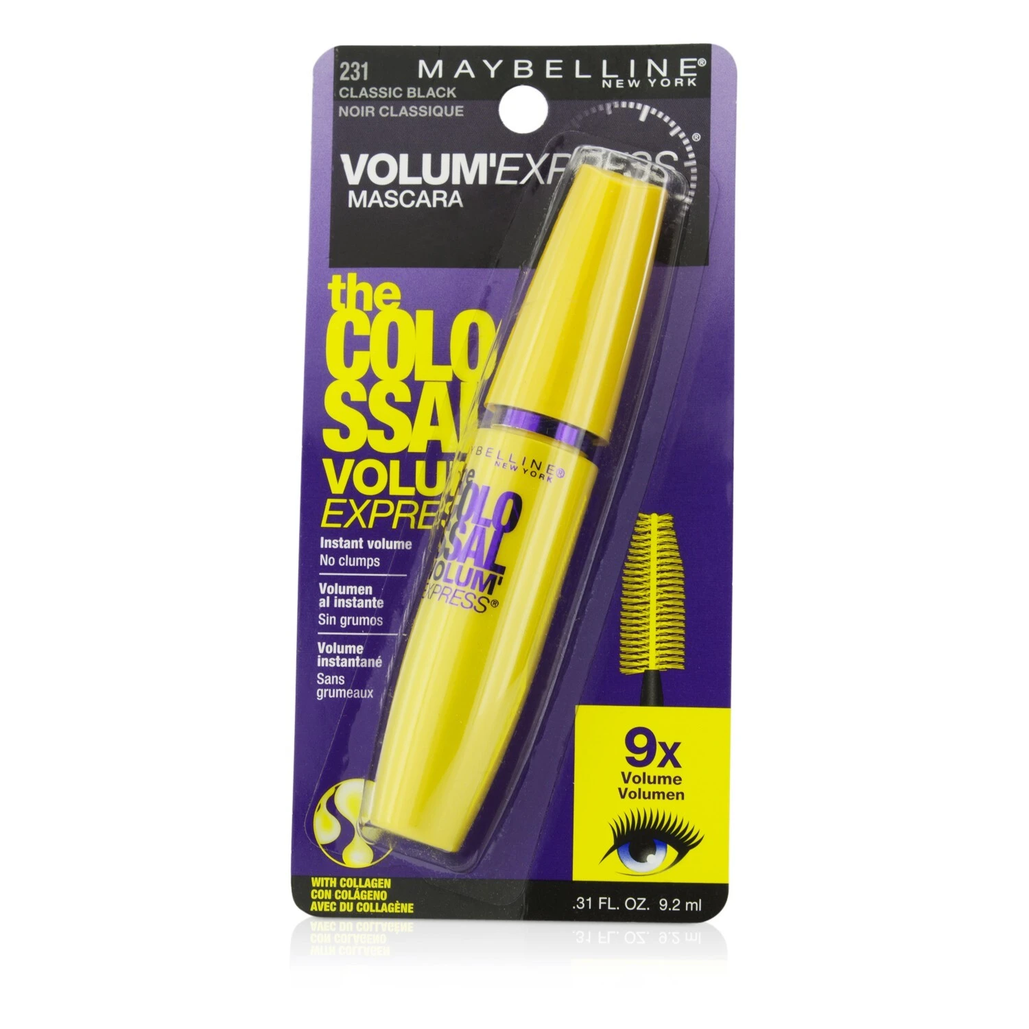 Maybelline Volum' Express The Colossal Washable Mascara - #Classic Black 9.2ml