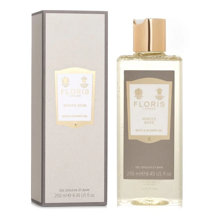 Floris White Rose Moisturising Bath & Shower Gel 250ml - Image 2