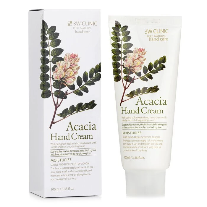 3W Clinic Moisturizing Acacial Hand Cream 100ml - Image 2