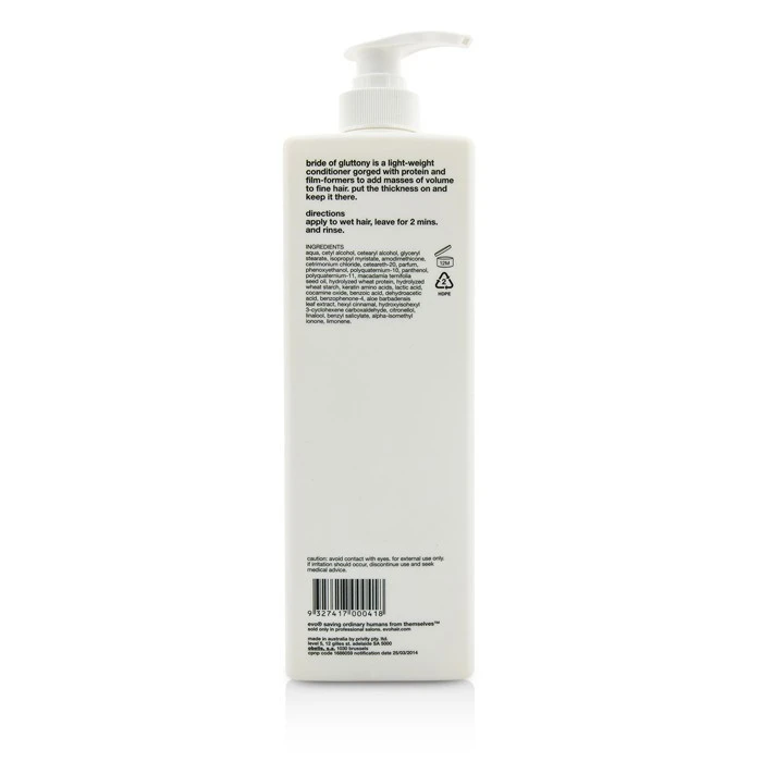 Evo Bride Of Gluttony Volume Conditioner (For All Hair Types, Especially Fine Hair) 1000ml - Image 2