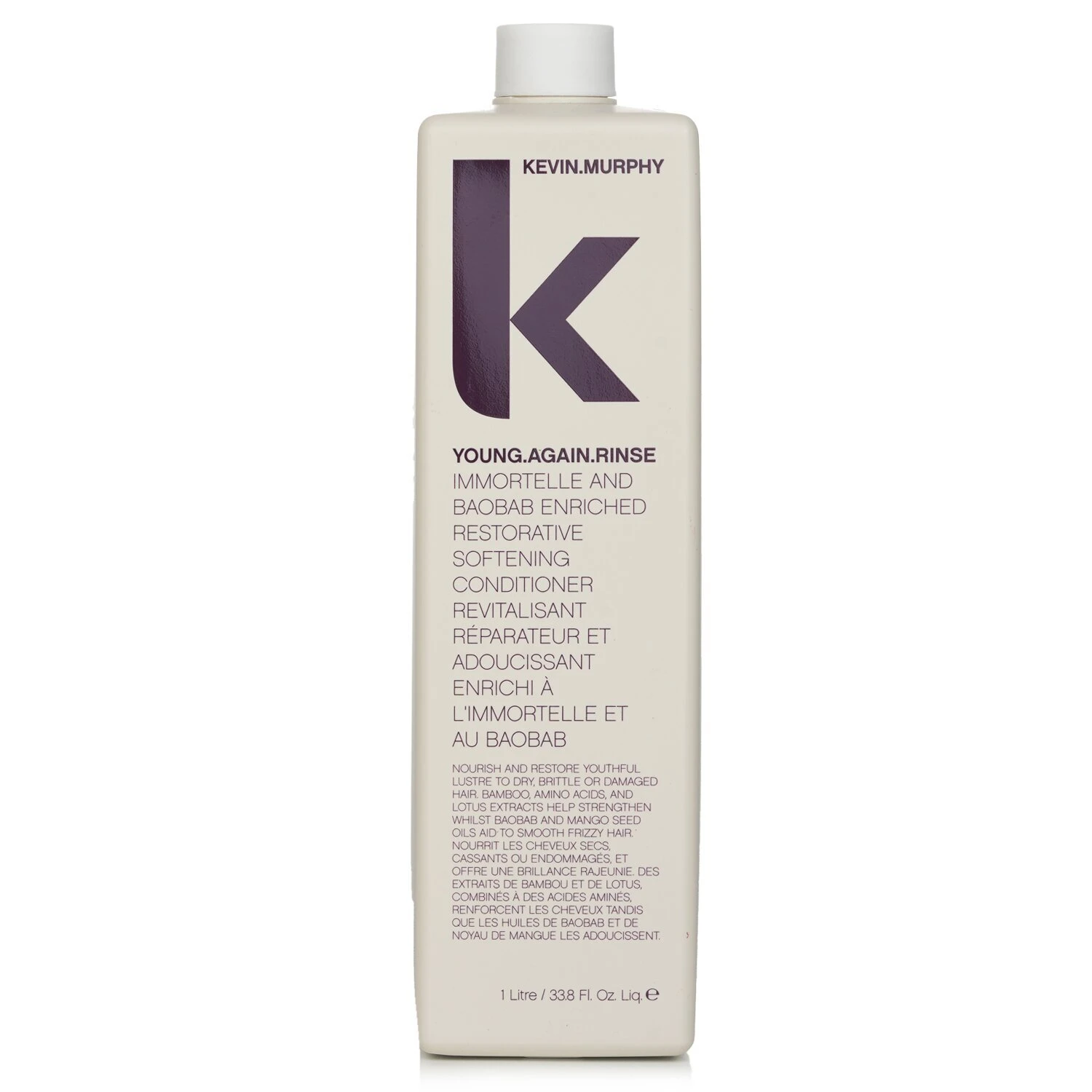 Kevin Murphy Young.Again.Rinse (Immortelle And Baobab Infused Restorative Softening Conditioner - To Dry, Brittle Or Damaged Hair) 1000ml