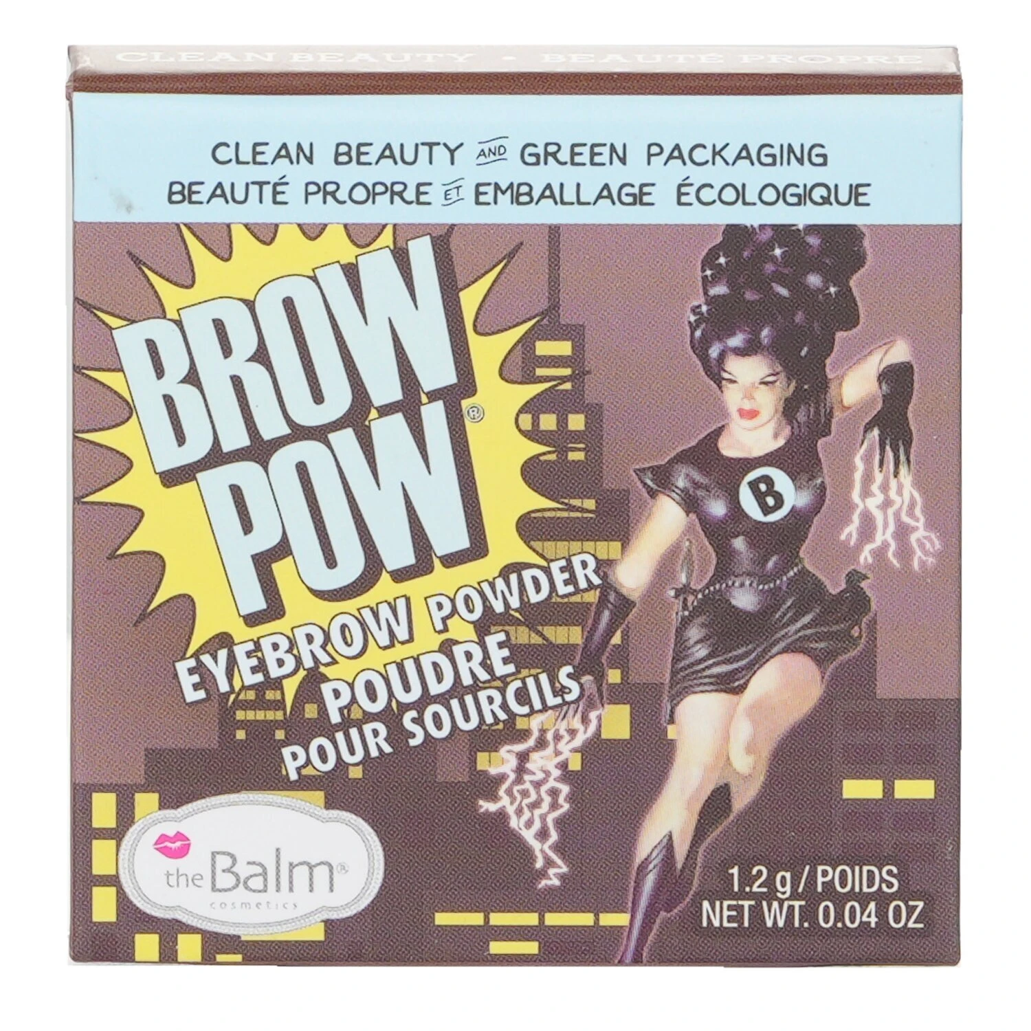 TheBalm BrowPow Eyebrow Powder - #Dark Brown 1.2g - Image 3