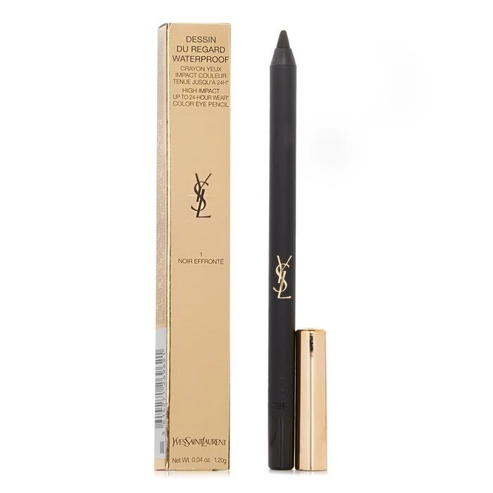 Yves Saint Laurent Dessin Du Regard Waterproof High Impact Color Eye Pencil - # 1 Noir Effronte 1.2g - Image 2