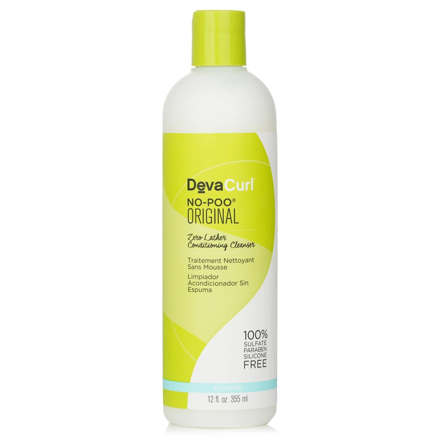 DevaCurl No-Poo Original (Zero Lather Conditioning Cleanser - For Curly Hair) 355ml