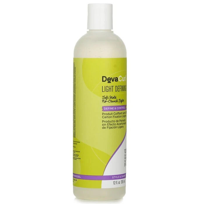 DevaCurl Light Defining Gel (Soft Hold No-Crunch Styler - Define & Control) 355ml - Image 2