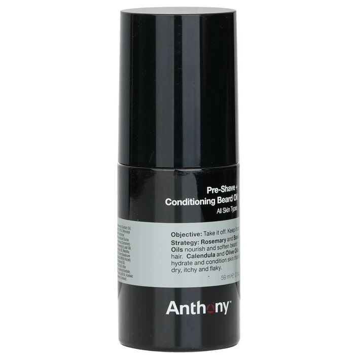 Anthony Logistics For Men Pre-Shave + Conditioning Beard Oil - For All Skin Types 59ml - Image 2