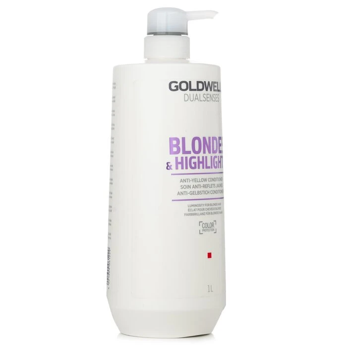 Goldwell Dual Senses Blondes & Highlights Anti-Yellow Conditioner (Luminosity For Blonde Hair) 1000ml - Image 2
