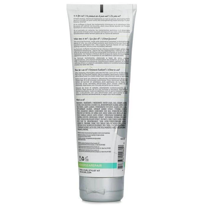 DevaCurl Deep Sea Repair (Seaweed Strengthening Mask) 236.6ml - Image 3