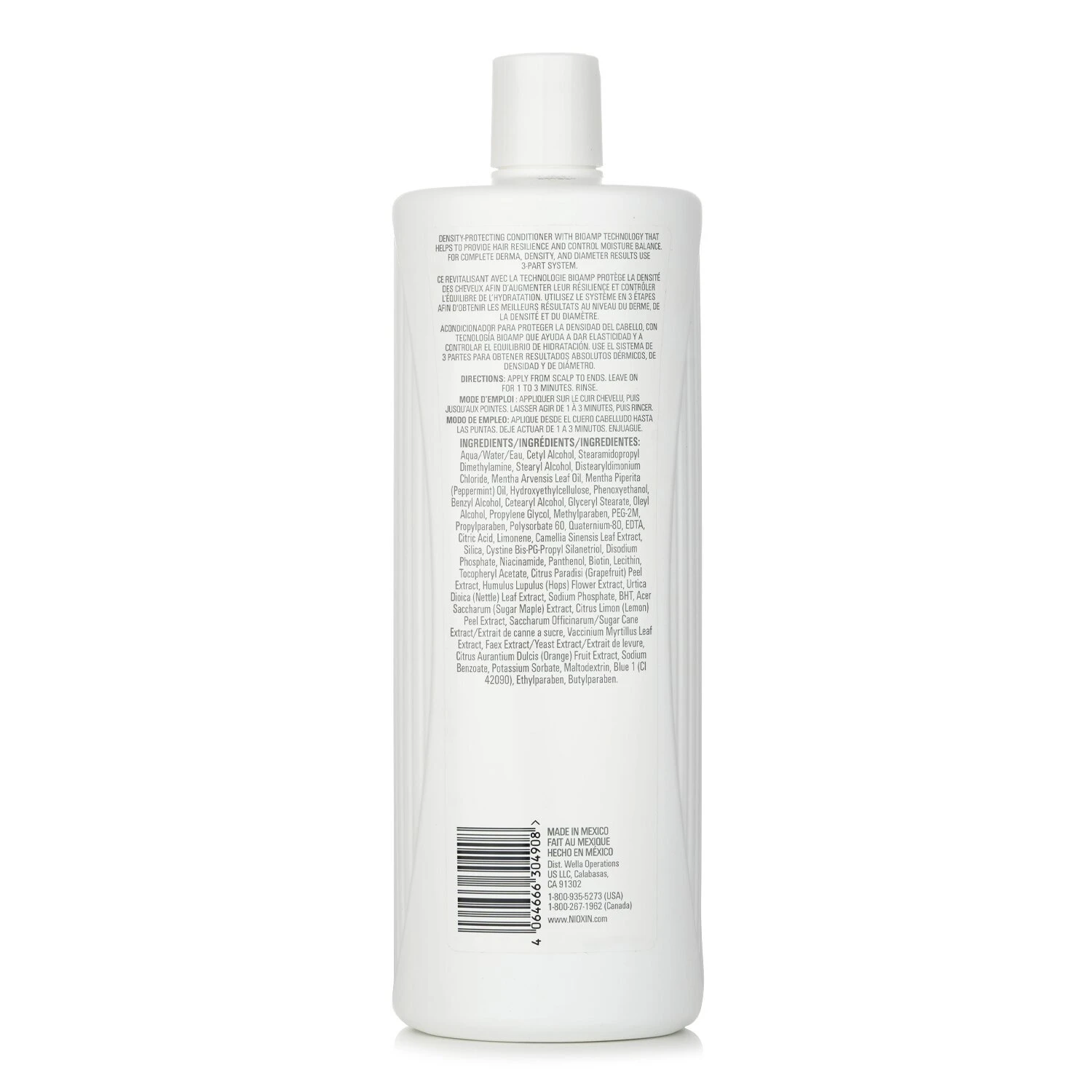 Nioxin Density System 1 Scalp Therapy Conditioner (Natural Hair, Light Thinning) 1000ml - Image 3