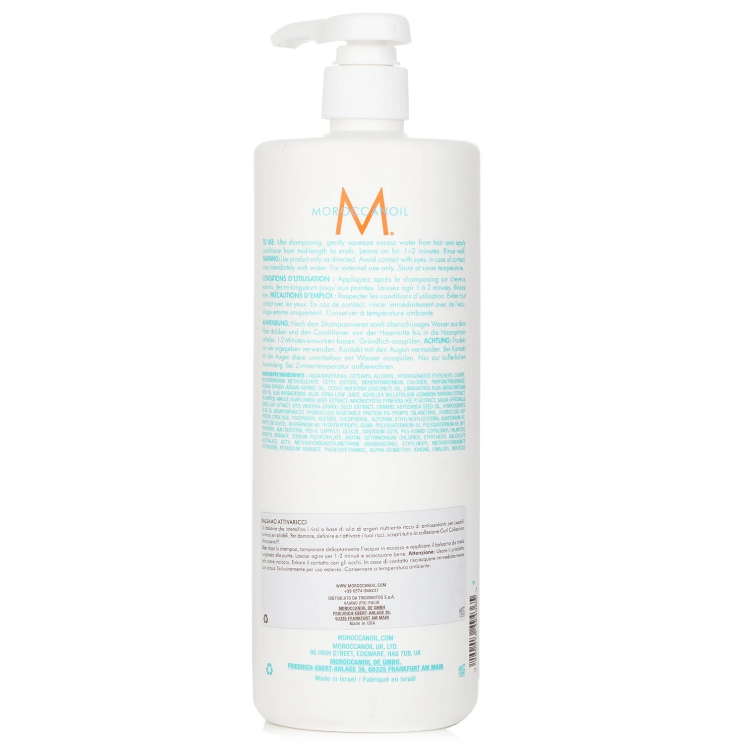 Moroccanoil Curl Enhancing Conditioner - For All Curl Types (Salon Product) 1000ml - Image 3