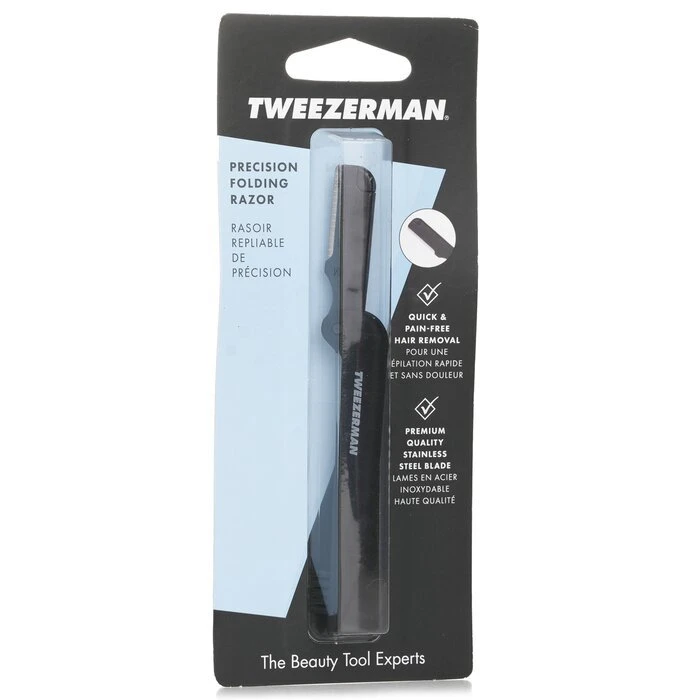 Tweezerman Precision Folding Brow Razor - Black - Image 2