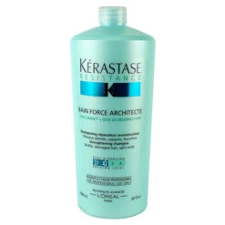 Kérastase Kerastase Resistance Bain Force Architecte Strengthening Shampoo (For Brittle, Damaged Hair, Split Ends) 1000ml