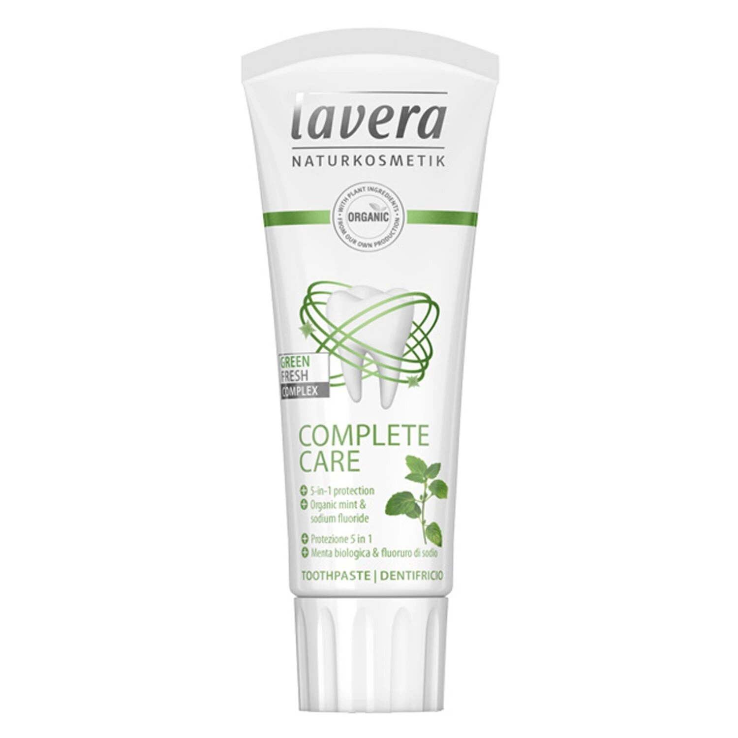 Lavera Toothpaste (Complete Care) - With Organic Mint & Sodium Fluoride 75ml