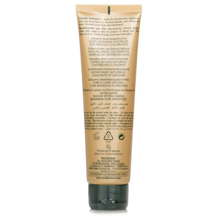René Furterer Rene Furterer Okara Blond Blonde Radiance Ritual Brightening Conditioner (Natural, Highlighted Or Coloured Blonde Hair) 150ml - Image 3