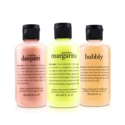 Philosophy Congrats! 3-Piece Shower Gel Set: 1x Senorita Mrgarita 180ml + Melon Daiquiri 180ml + Bubby 3x180ml