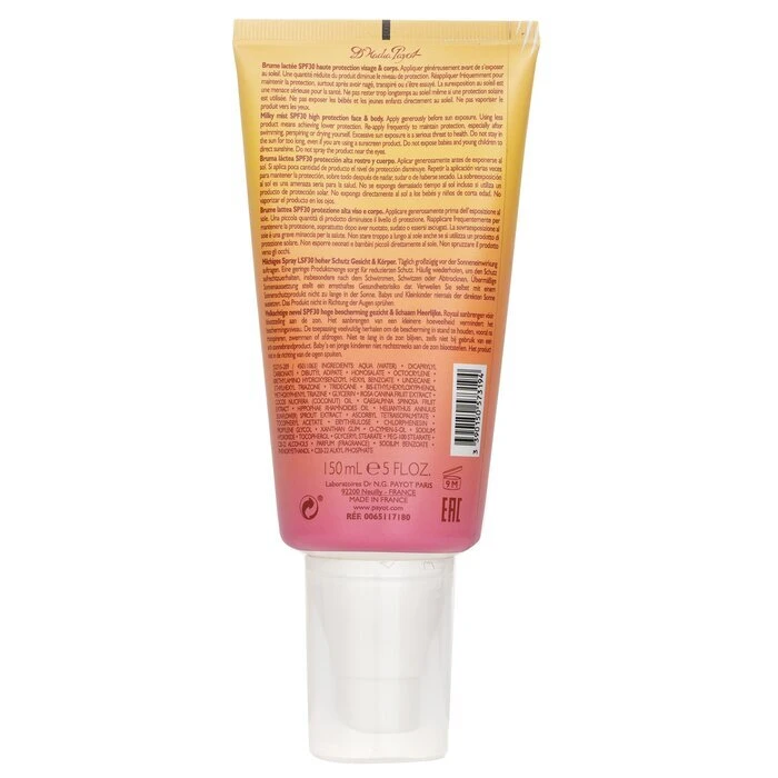 Payot Sunny Milky Mist High Protection The Fabulous Tan-Booster - For Face & Body 150ml - Image 3