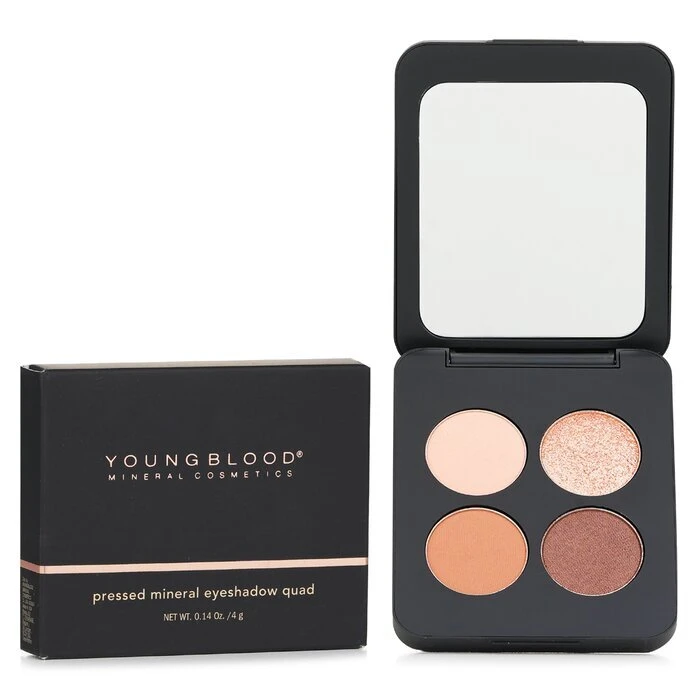 Youngblood Pressed Mineral Eyeshadow Quad - Sweet Talk 4g - Image 2