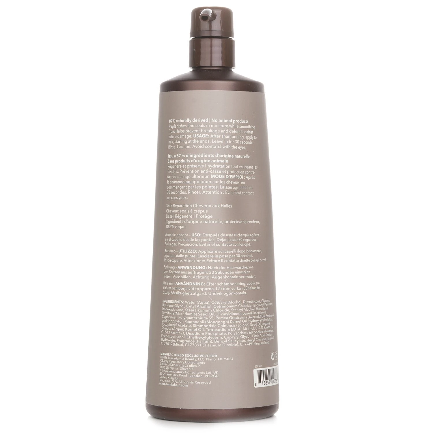 Macadamia Natural Oil Professional Ultra Rich Repair Conditioner (Coarse To Coiled Textures) 1000ml - Image 3