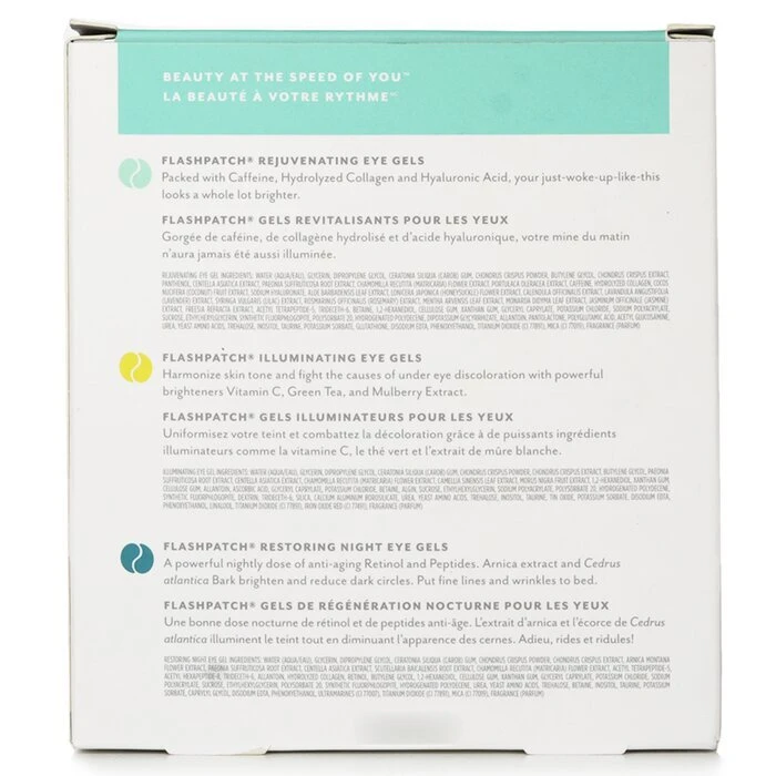 Patchology FlashPatch Eye Gels - All Eyes On You Eye Perfecting Trio Kit: Rejuvenating, Illuminating, Restoring 6pairs - Image 3