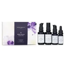 Edible Beauty & Edible Beauty On The Fly Travel Mini Kit: Cleansing Milk 15ml+ Toner Mist 30ml+ Ageless Serum 10ml+ Hydrating Lotion 15ml 4pcs