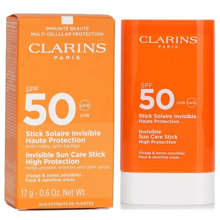 Clarins Invisible Sun Care Stick - For Sensitive Areas 17g - Image 2
