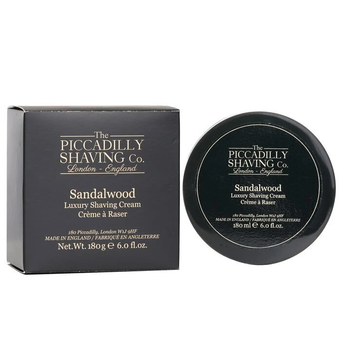The Piccadilly Shaving Co. Sandalwood Luxury Shaving Cream 180g - Image 2