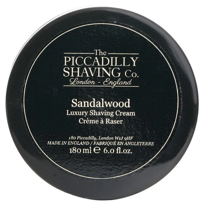 The Piccadilly Shaving Co. Sandalwood Luxury Shaving Cream 180g