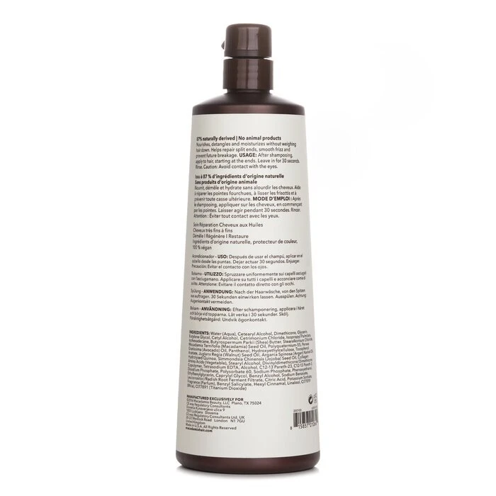 Macadamia Natural Oil Professional Weightless Repair Conditioner (Baby Fine To Fine Textures) 1000ml - Image 3