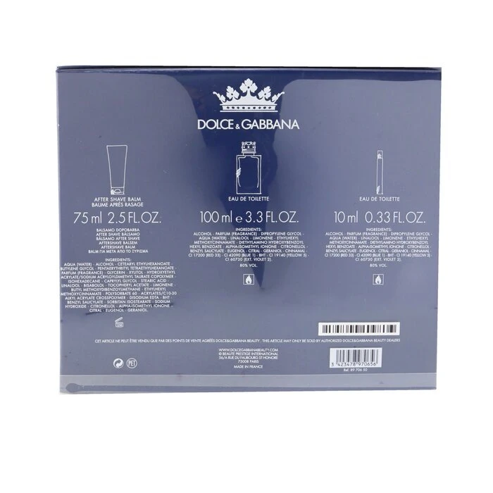 Dolce & Gabbana K Coffret : Eau De Toilette Spray 100ml + Eau De Toilette 10ml0.33oz + After Shave Balm 75ml 3pcs - Image 3