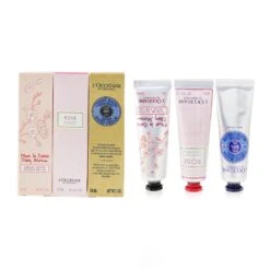 L'Occitane Lovelier Hands Set: 2xRose Hand Cream 30ml+2x Shea Butter Hand Cream 3ml+2x Cherry Blossom Hand Cream 30ml 6x30ml