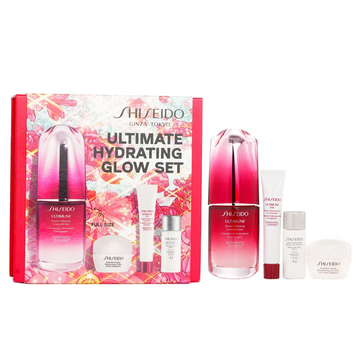 Shiseido Ultimate Hydrating Glow Set 4pcs