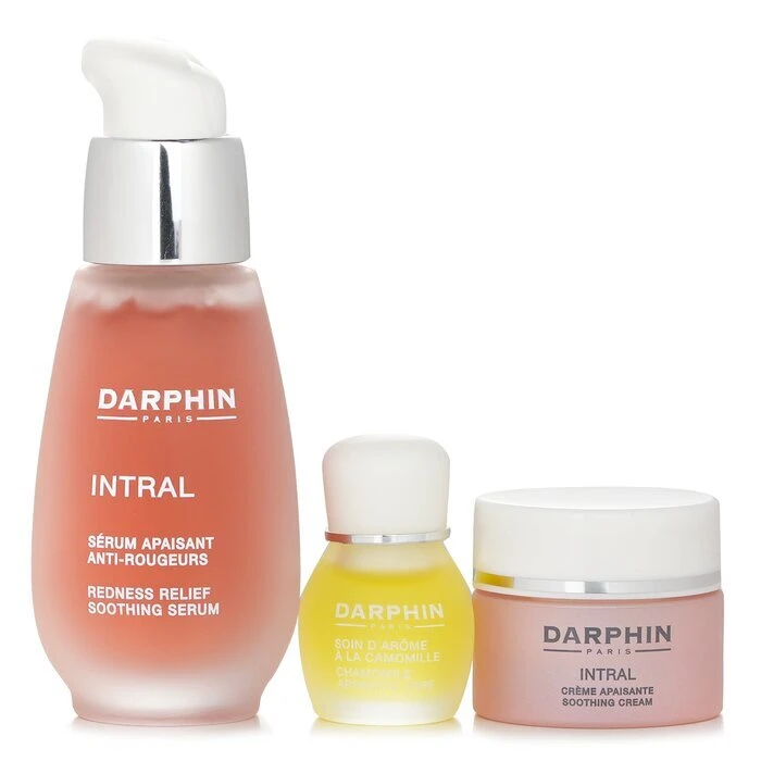 Darphin Intral Soothing Botanical Wonders Set: Soothing Serum 30ml+ Soothing Cream 5ml+ Chamomile Aromatic Care 4ml 3pcs - Image 2
