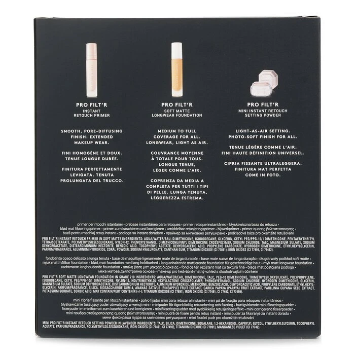 Fenty Beauty By Rihanna Pro Filt'R Soft Matte Complexion Kit: Foundation 32ml + Primer 32ml + Instant Retouch Setting Powder 7.8g - #210 3pcs - Image 3