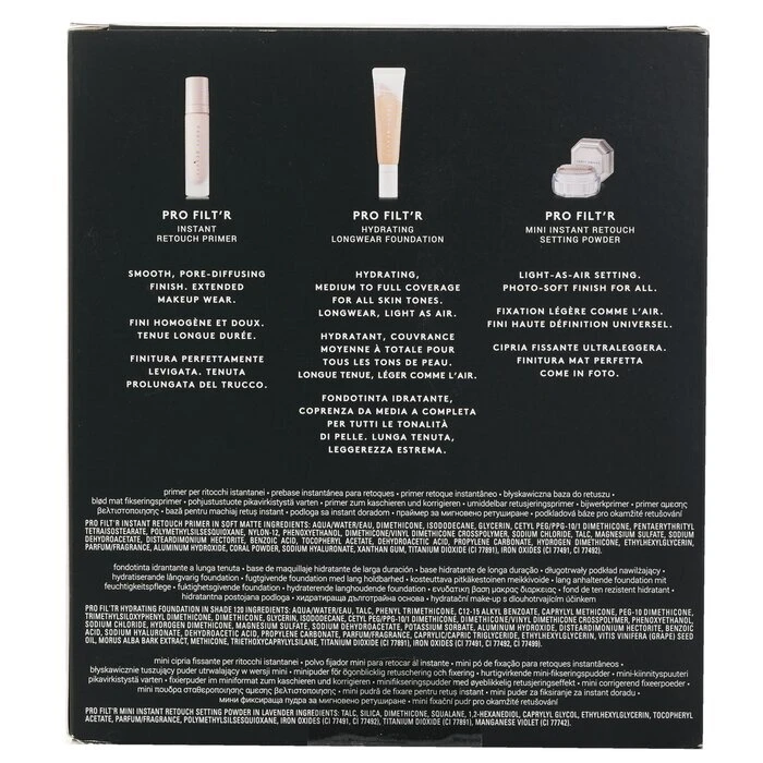 Fenty Beauty By Rihanna Pro Filt'R Hydrating Complexion Kit: Foundation 32ml + Primer 32ml + Instant Retouch Setting Powder 7.8g - #120 3pcs - Image 3