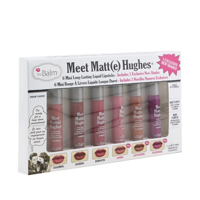 TheBalm Meet Matt(e) Hughes 6 Mini Long Lasting Liquid Lipsticks Kit - Vol. 3 6x1.2ml - Image 2