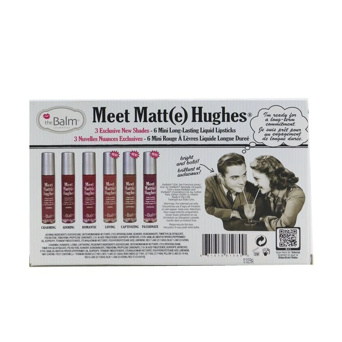 TheBalm Meet Matt(e) Hughes 6 Mini Long Lasting Liquid Lipsticks Kit - Vol. 3 6x1.2ml - Image 3