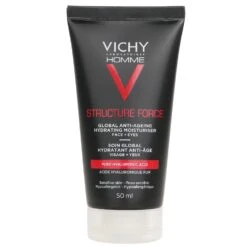 Vichy Homme Structure Force Complete Anti-Ageing Hydrating Moisturiser - For Face + Eyes 50ml