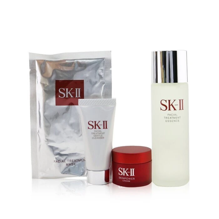 SK II Bestseller Trial Kit 4-Pieces Kit: Facial Treatment Essence 75ml + Cleanser 20g + Mask 1pc + Skinpower Cream 15g 4pcs - Image 2