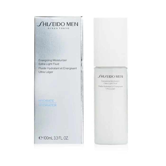 Shiseido Men Energizing Moisturizer Extra Light Fluid 100ml - Image 2