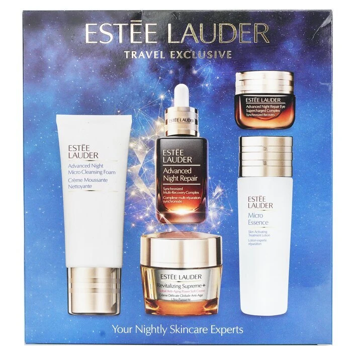Estee Lauder Your Nightly Skincare Experts: ANR 50ml+ Revitalizing Supreme+ Soft Cream 50ml+ Eye Supercharged 15ml+ Micro Cleans... 5pcs - Image 3