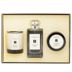 Jo Malone English Pear & Freesia Coffret: Cologne Spray 100ml + Body Cream 50ml + Scented Candle 4.78cm/1.88inches (Height) 3pcs