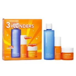Ole Henriksen 3 Mega Wonders Set: Banana Bright Vitamin C Serum 15ml + Glow2OH Dark Spot Toner 190ml + C-Rush Brightening Gel Crรจme 35ml 3pcs