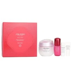 Shiseido White Lucent Holiday Set: Gel Cream 50ml + Cleansing Foam 5ml + Softener Enriched 7ml + Ultimune Concentrate 10ml 4pcs