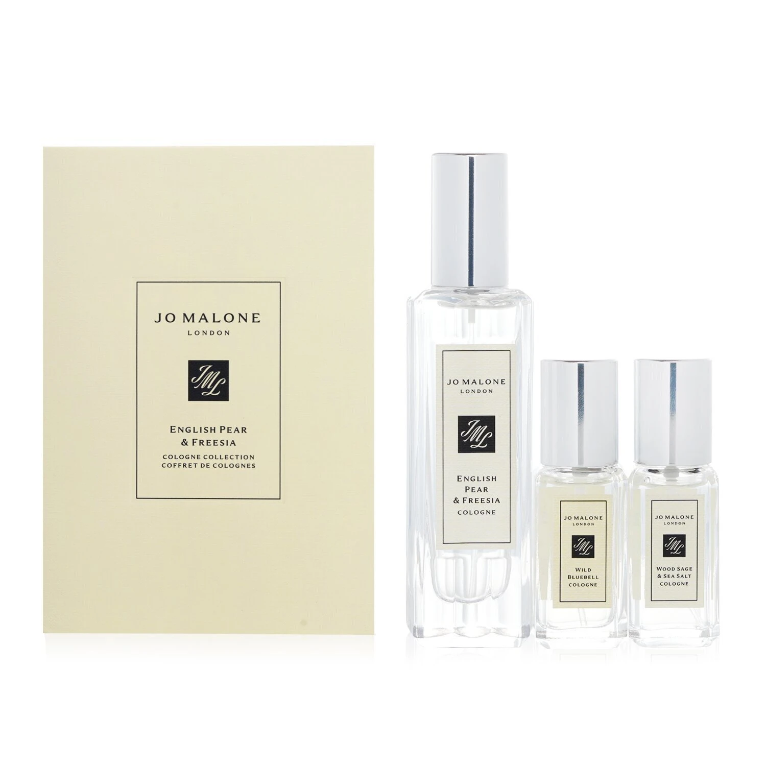 Jo Malone English Pear & Freesia Coffret: English Pear & Freesia 30ml + Wood Sage & Sea Salt 9ml + Wild Bluebell 9ml 3pcs
