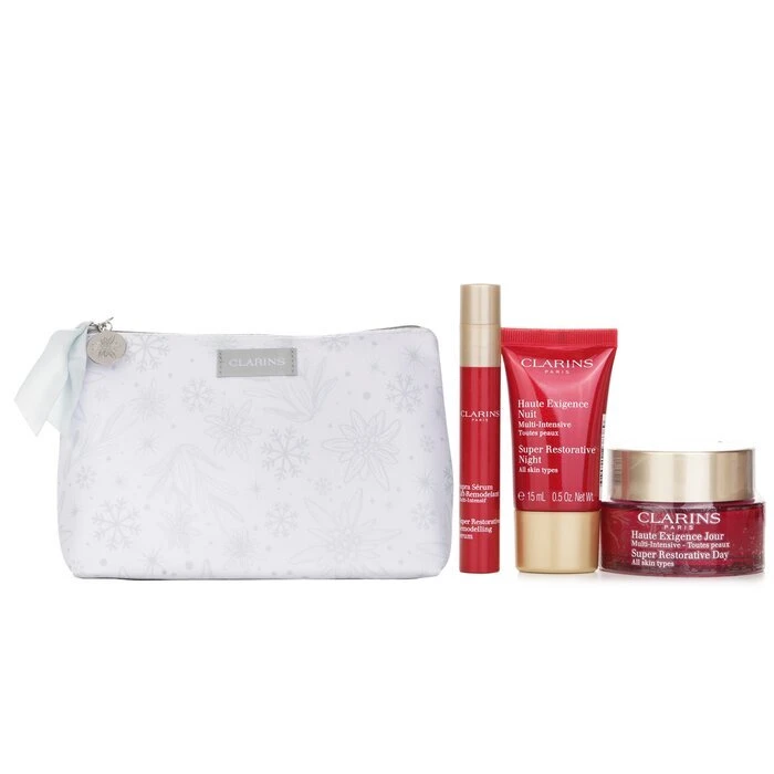 Clarins Super Restorative Collection: Day Cream 50ml+Night Cream 15ml+ Remodelling Serum 10ml+ Bag 3pcs+1bag - Image 2