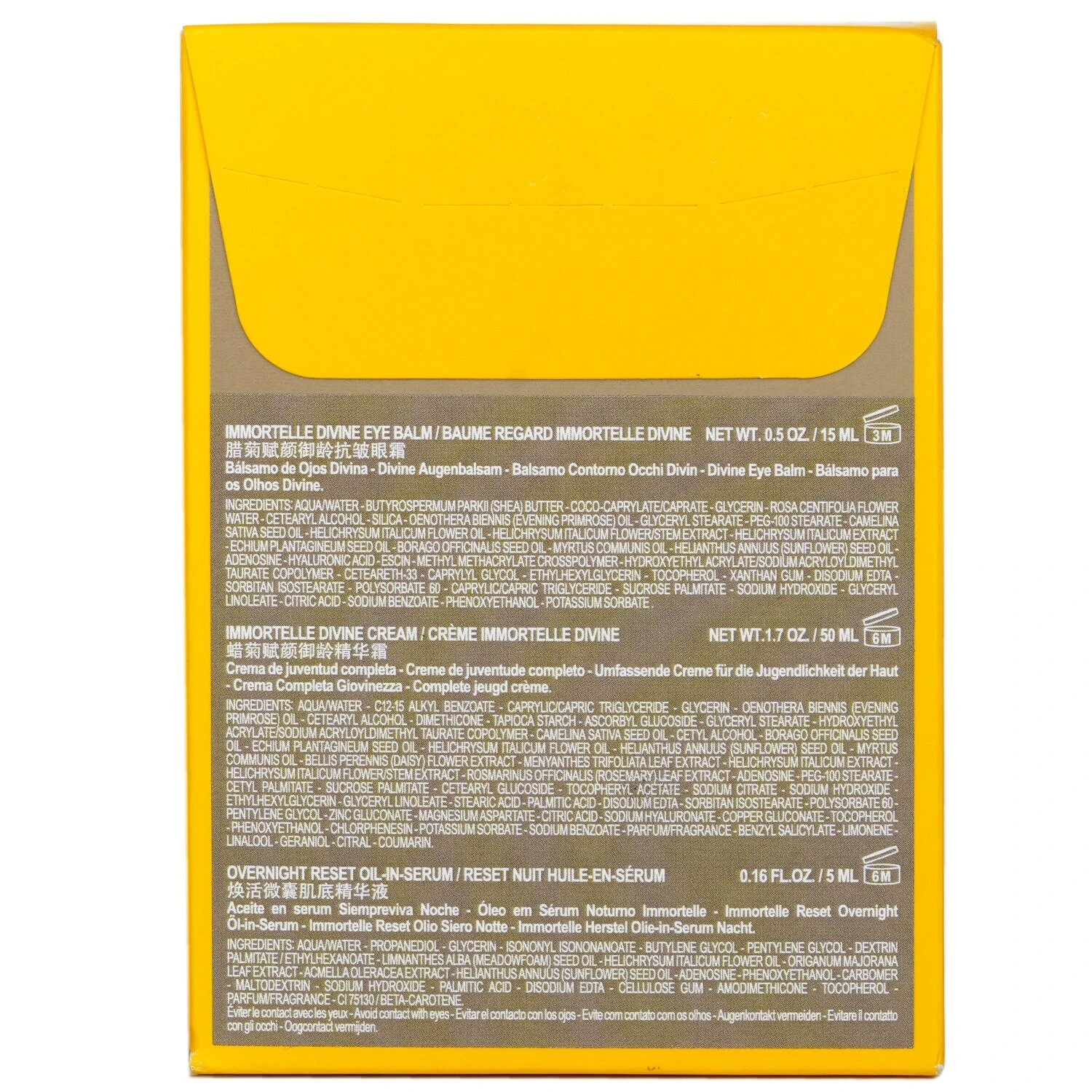 L'Occitane Immortelle Divine Set: Cream 50ml + Eye Balm 15ml + Overnight Reset Oil-In-Serum 5ml 3pcs - Image 3