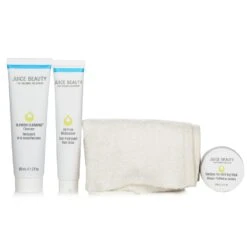 Juice Beauty Blemish Clearing Solutions Kit : Cleanser + Moisturizer + Mask + Washcloth (Unboxed) 3pcs+1cloth